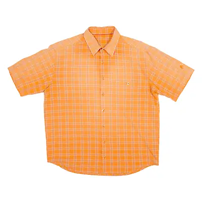 MAMMUT Mens Shirt Orange Check L • £19.99