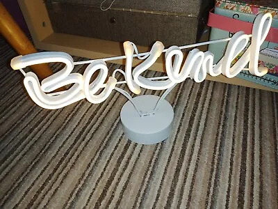 Habitat Be Kind Neon Light - Battery Operated  • £9