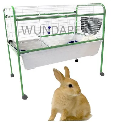 Wundapets R4a Indoor Rabbit Guinea Pig Cage Hutch On Stand With Wheels 104 Cm  • £139.99