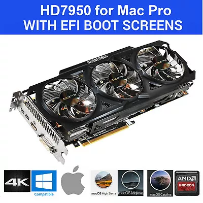 Apple Mac Pro AMD Radeon HD 7950 3GB PCI-E Video Card OSX Mojave Big Sur HD7950 • $165
