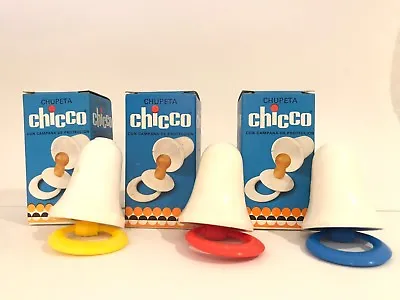 Vintage Chicco Baby Schnuller Succhietto Artsana Pacifier With Cap Soother 1unit • $17