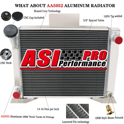 $163 • Buy 3 Row Aluminum Radiator For 1982-1994 1993 Ford Ranger V8 Engine/Conversion Swap