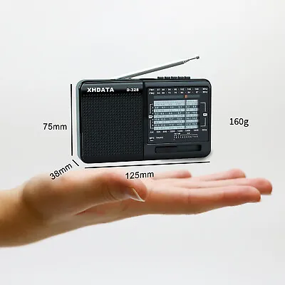 £17.63 • Buy XHDATA D-328 Portable Radio FM/AM/Shortwave Band MP3 Player With TF Card Radio