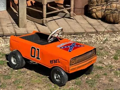 AMF Murray Dukes Of Hazard - GENERAL LEE Pedal Car - Pride Of Hazard County • $400