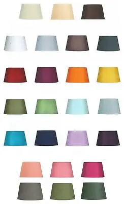 Clip On 6in (14cm) Wall Light Shade Fabric Drum Chandelier Lampshade 25 Colours • £4.98