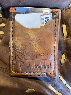 Vintage Rawlings Mickey Mantle MM3 Baseball Glove Minimalist Wallet • $120
