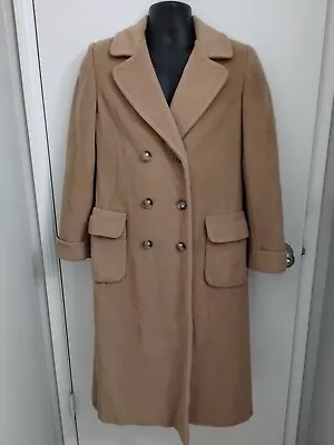 $199.99 • Buy Vintage Regency Womens Pure Camel Hair Long Oversized Coat Size 8 Bullocks Dept 