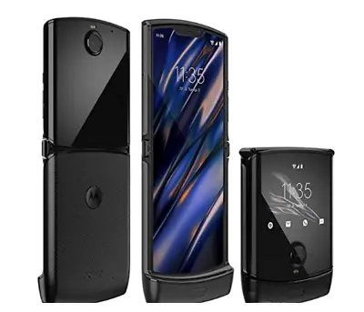 Motorola RAZR 2019 XT2000-1 128GB Noir Black VERIZON (eSim) - Good Condition • $209