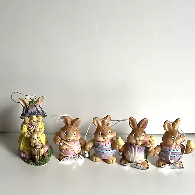 Vintage NEW Dept 56 Easter Egg Bunny Rabbit Tree Ornament Lot Small • $24.99