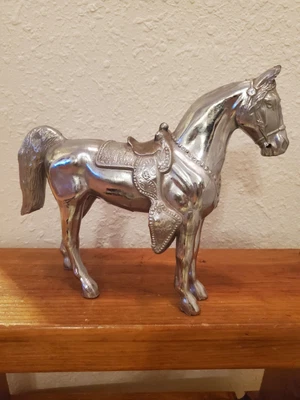 $36.05 • Buy Vintage Carnival Horse * Big Size * For Old Clock * Metal * Farmhouse Chic /...