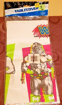£19.66 • Buy Vintage 1991 WWF Paper Table Cover 54  X 96  Official WWF Licensed Product
