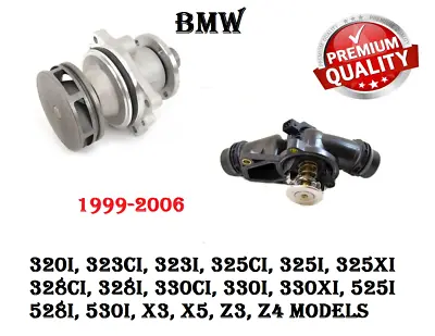 BMW E39 E46 E60 X3 X5 Z3 Z4 Engine Cooling Water Pump & Thermostat Assembly KIT • $157.33