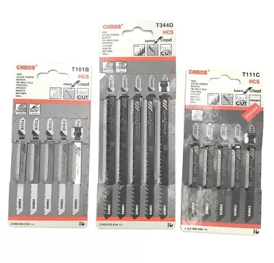 5 X Jigsaw T Shank Blades Wood T144DT111CT101B Fit Bosch Dewalt Makita Festool • £3.59