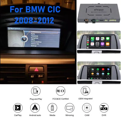 Wireless CarPlay Android Auto Retrofit Kit Decoder For BMW CIC Car Upgrade • $319.05