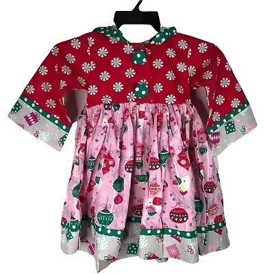 £24.86 • Buy NWT Jelly The Pug Girl's Winter Christmas Hooded Dress Size 4 New With Tags