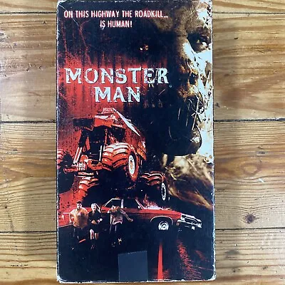 MONSTER MAN (VHS 2003) Rare HTF Horror Scary Movie Monster Truck Lions Gate • $14.99