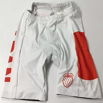 K-Swiss Men’s 8” Japan Tri Cycling Shorts 100572 Red White Size S • $19.99