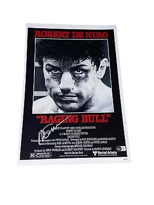 Martin Scorsese Signed Autograph Raging Bull 12x18 Photo Poster Beckett BAS A • $425