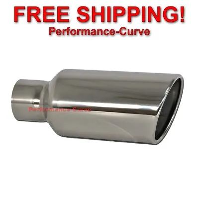Stainless Steel Truck / Diesel / SUV Exhaust Tip 3  Inlet - 5  Outlet - 12  Long • $36.95