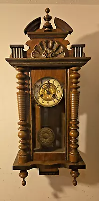 Antique Vienna Style Wall Clock DGMS Movement Pendulum • $59