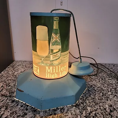 Vintage 1950's Miller High Life Hanging Bar Light • $75
