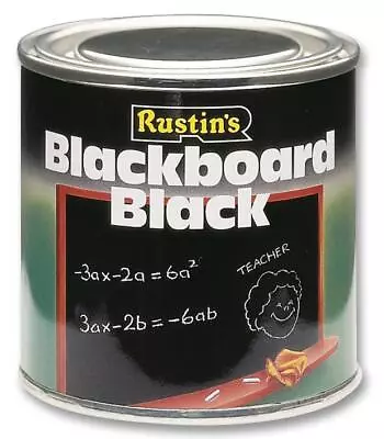 Rustins Blackboard Chalkboard Black Paint Matt 250ml 500ml 1L • £12.99