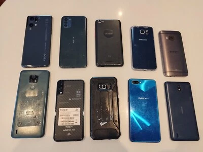 $50 • Buy Oppo Samsung Nokia HTC Motorola Faulty Lot 10 Phones Broken Screen Locked 