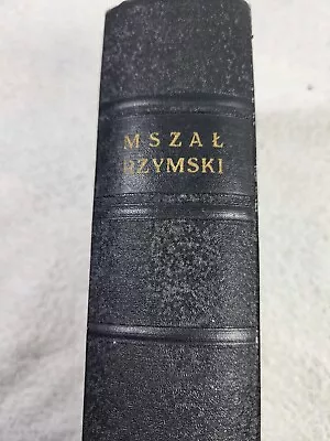 Beautiful Mszal Rzymski Polish Latin Roman Missal - 1963 W Cover  • $79.99