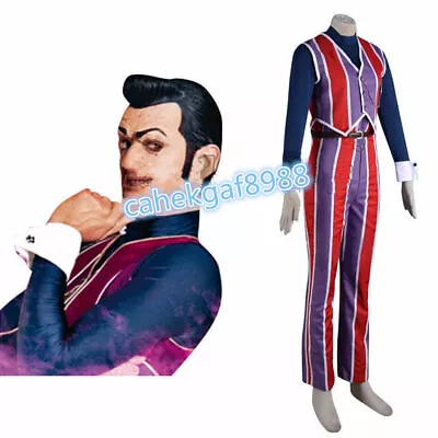 LazyTown Robbie Rotten Costume Cosplay Adult's Vest Pants Shirt Cosplay • £62.40