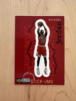 1997-98 Collector's Choice Stick Ums #S30 Michael Jordan BULLS • $0.99