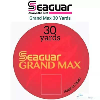 Seaguar GRAND MAX Fluorocarbon 30 Yards LEADER Line Tippet RIVERGE Fly Fishing • £10.99