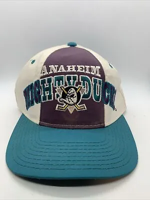 Vintage 90s Starter Classic Tri Power Anaheim Mighty Ducks NHL Snapback Hat RARE • $136.77