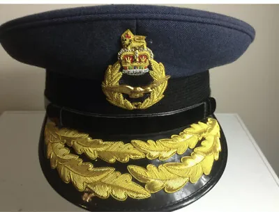 Royal Air Force Raf Air Marshal Commodore Officers  Air Rank Peaked Cap • $68.43
