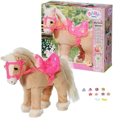 83111242 Baby Born Plush Figure My Cute Horse Saddle Bridges & Pins *New* B-Stock • £4.29