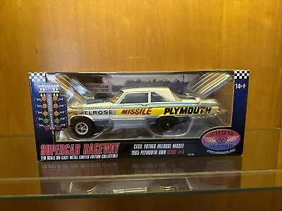 Supercar Collectibles 1965 Plymouth Cecil Yother Melrose Missile Diecast 1:18 • $400