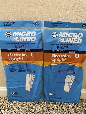 Generic Electrolux U Upright Vacuum Cleaner Bags 2-Ply DVC Brand - 24 Bags! • $25