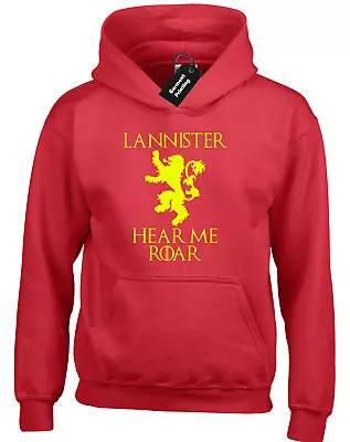 Lannister Hear Me Roar Hoody Hoodie Game Of Tyrion Thrones Big Sizes 3xl 4xl 5xl • £16.99