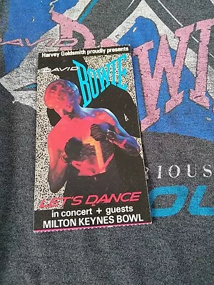 £95 • Buy David Bowie,Milton Keynes Bowl 1983 Serious Moonlight Tour Ticket And Tshirt