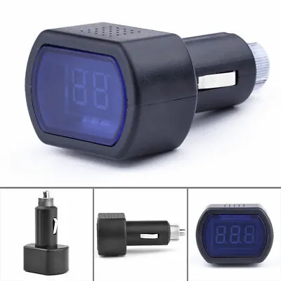 LED Car Auto Battery Electric Cigarette Lighter Voltmeter Voltage Meter Tester • £5.98