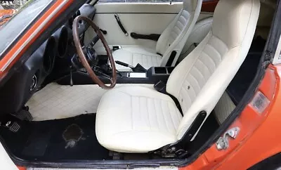 Datsun 240Z/260Z/280Z Sports Seat Covers In Full White Color (1970-1979) (Set) • $275