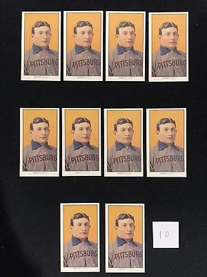 1909-11 T206 Honus Wagner Pittsburgh Pirates (lot Of 10) (licensed Reprint) • $5