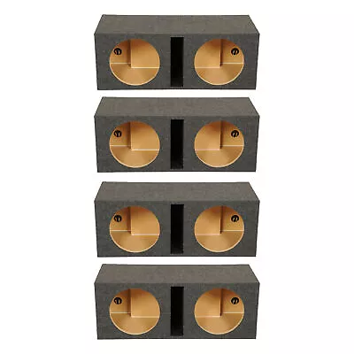 QPower QBASS Dual 10 Inch Car Audio Subwoofer Enclosure Box Charcoal (4 Pack) • $224.06