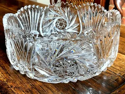 £18 • Buy Lovely Early Edinburgh Crystal Heavy Cut Glass Bowl