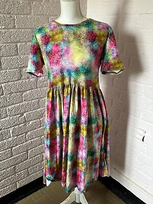 Carolina Dress Room Rainbow Galaxy Tea Dress Size 1 (8-14UK) NWT • £29.99