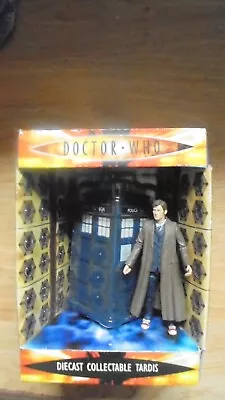Doctor Who Diecast Boxed Tardis And David Tennant Figure Nice Item For Collector • £19.71