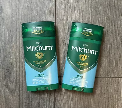 2X MITCHUM CLEAN CONTROL ANTIPERSPIRANT DEODORANT 48HR - Triple Odor Defense • $23.90