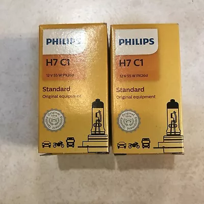 Philips H-7 (2 Bulbs) Halogen Bulb (NEW) Designed In Germany • $27.95