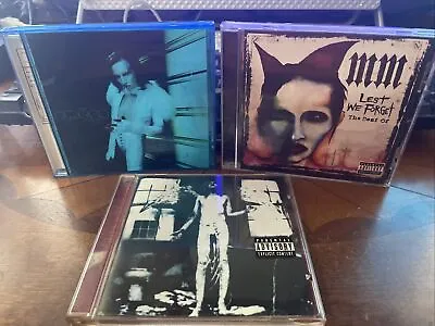 Lest We Forget - Antichrist Superstar - Mechanical Animals - Marilyn Manson 3cds • $15