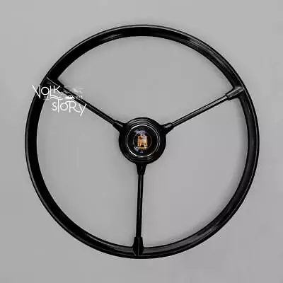 VW Volkswagen Type 2spilt Early Bus 3 Spoke Steering Wheel Black 1955 - 67 • $460