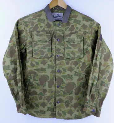 Trailwear By Penfield Duck Camouflage Snap Button Multipocket Collared Jacket S • $49.93